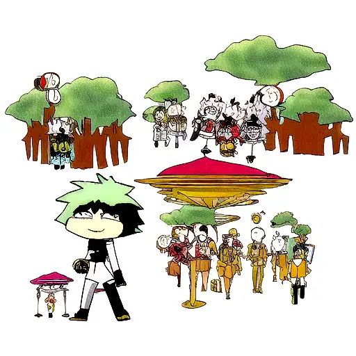 Combine Elements From Different Animes Into A Collage