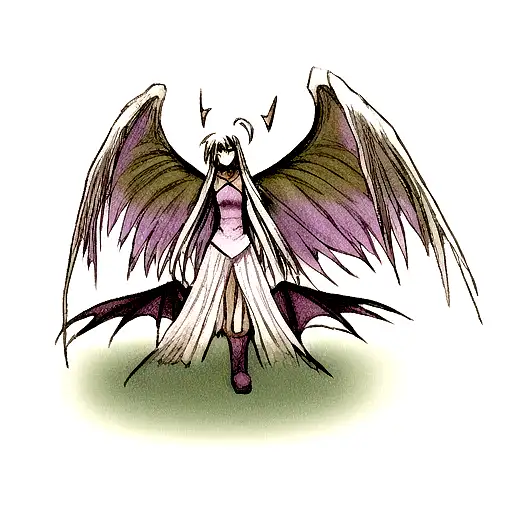 Wing Demon And Angel