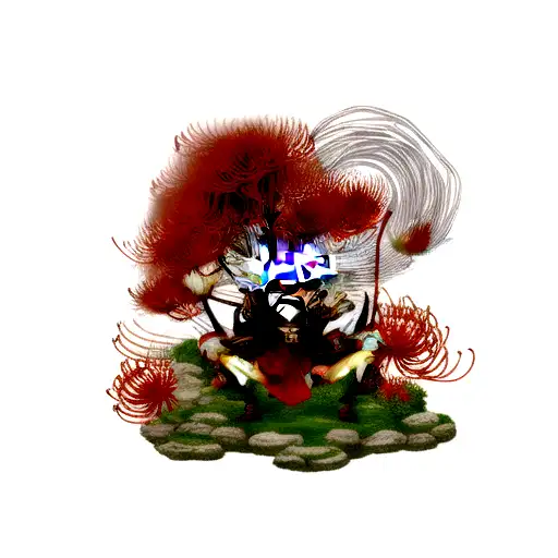 Red Spider Lily With Rengoku