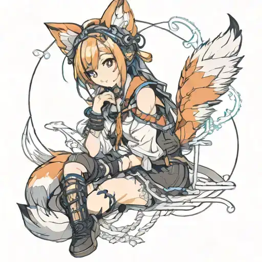 Hentia Girl With Fox Ears Tied Up