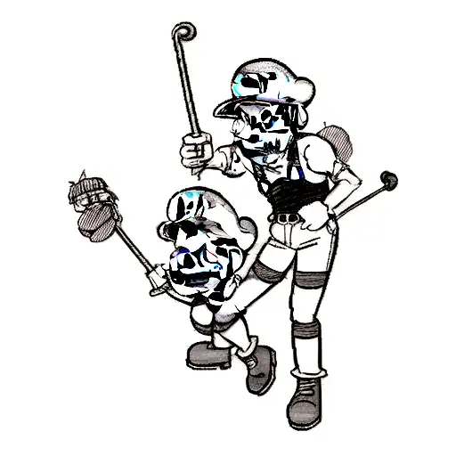 Mario Bros And Pipes