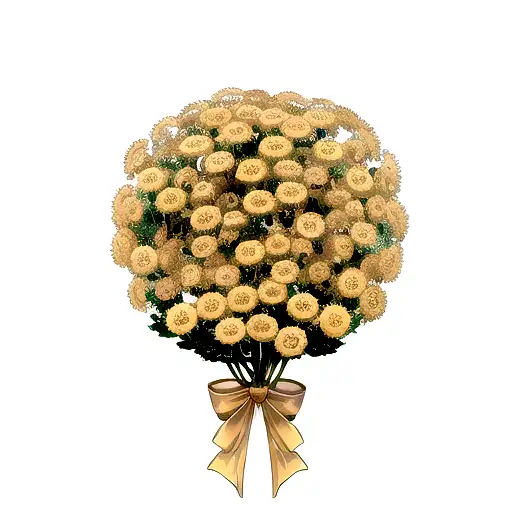 Medusa With Chrysanthemum