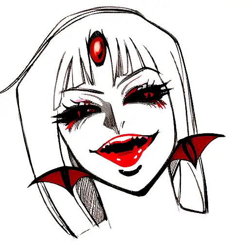 Female Vampire Lips And Teeth