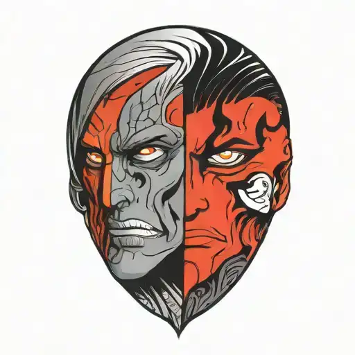 Two Face Gemini Good And Evil