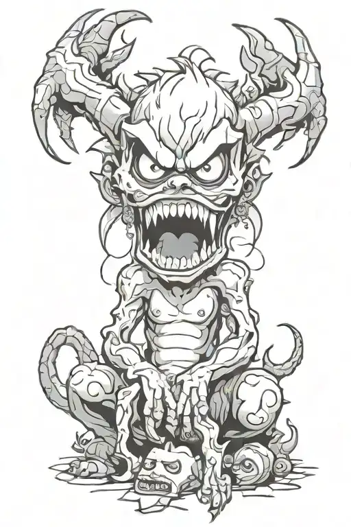 Anger Pain Madness Regret Monster