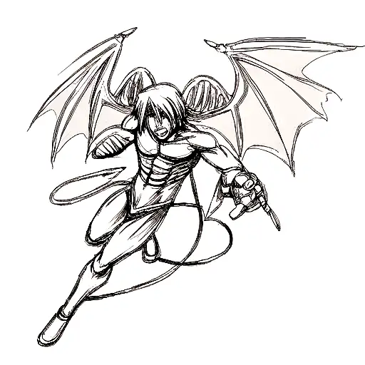 Demon Destroying His Angel Wings