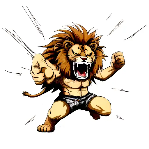 Lion Roaring