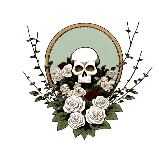 Skull And Roses