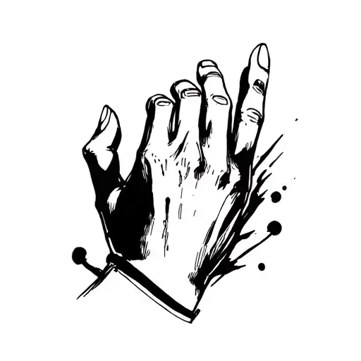 Come Up With A Sketch For The Hand From The Little Finger To The Middle Finger