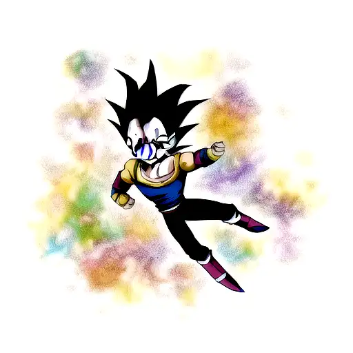 Dynamic Colored Vegeta Dragonball Z