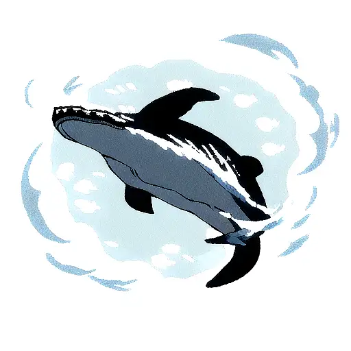 A Whale Emerging From The Water