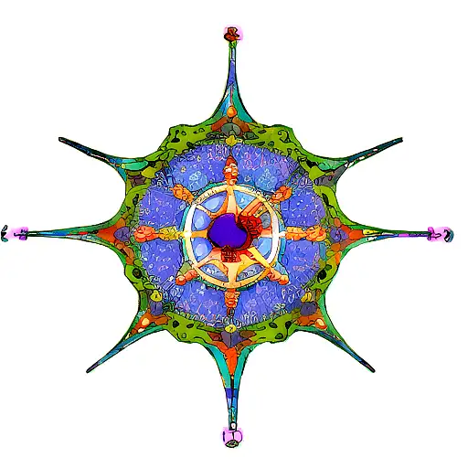 A Spiritual Symbol Composed Of Intricate Data Patterns