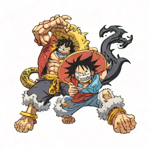 One Piece Anime Luffy Defeats Kaido Dragon Form