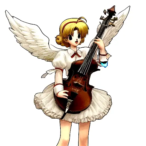 Angel Holding A Treble Clef