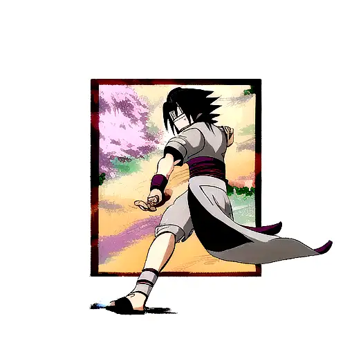 Sleeve Of Sasuke Uchiha Fighting Naruto Uzamaki