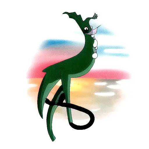 Sea Horse In Junji Style