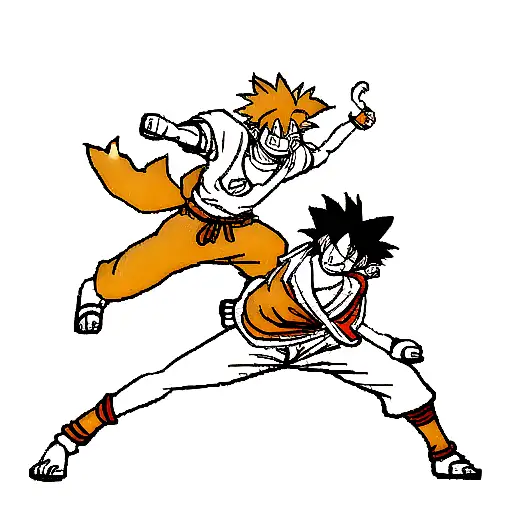 Luffy Goku Ichigo Naruto Showing Their Full Power
