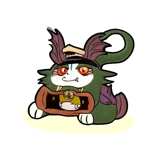 Toothles From How To Train A Dragon Wearing Sorting Hat From Harrypotter