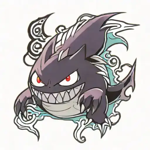 Gengar Pokemon Yokai Wisdom Surrounded