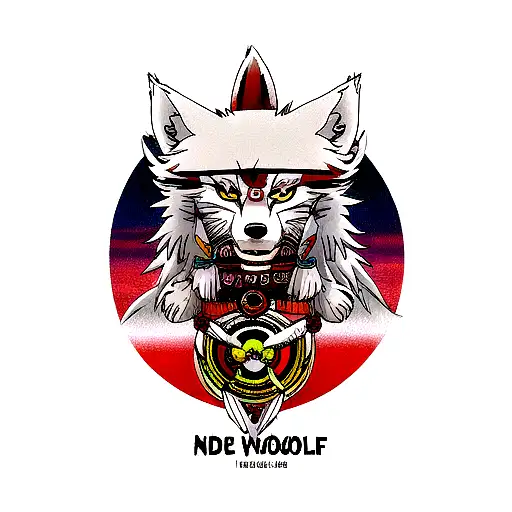 Native American Style Good Wolf Bad Wolf