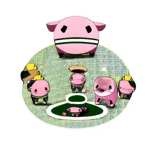 Pig Pink And Shield Palmeiras Team Soccer Brazil