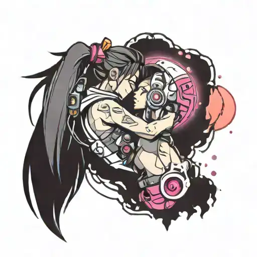 Cyberpunk Love You To The Moon