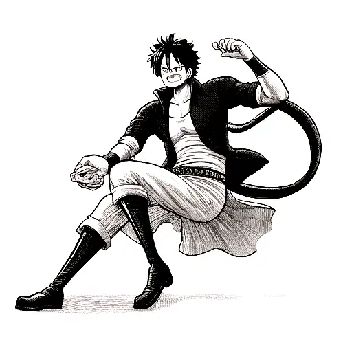 Handsome Luffy Snake Man