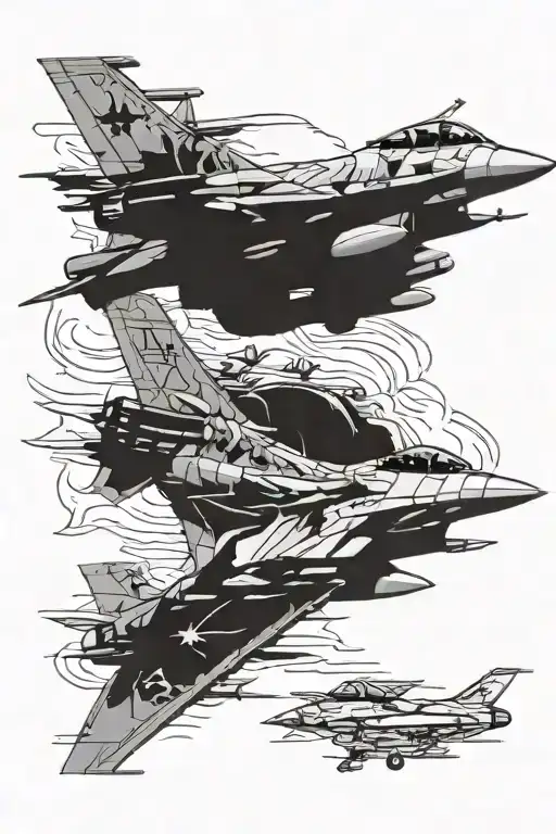 Drunkdrivinf F16 Jet On Missilebarrage