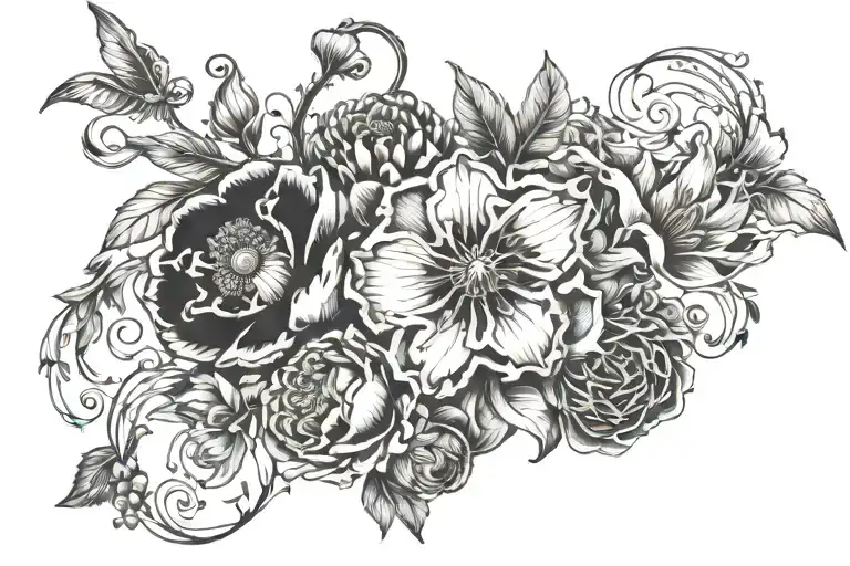 Birth Flowers August March April November May And July