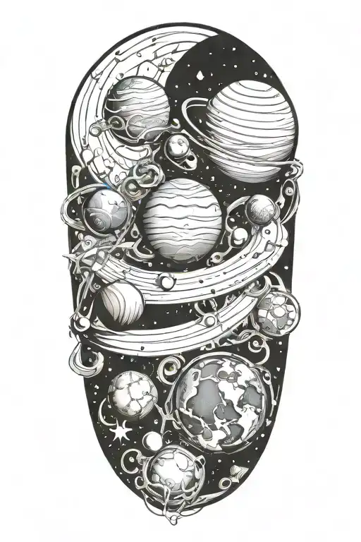 Planets Surrounded By Space