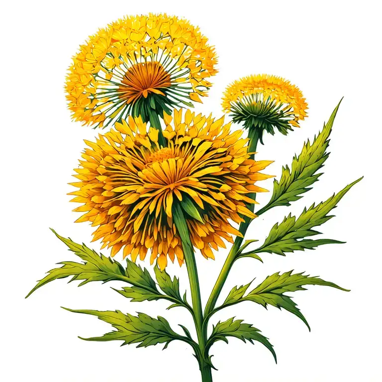 Dandelion Plant In Color