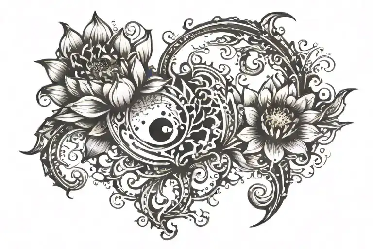 Semicolon Made Of Lotus