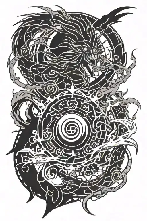 Itachi Uchiha Crows Sharingan Susano Half Of Itachi's