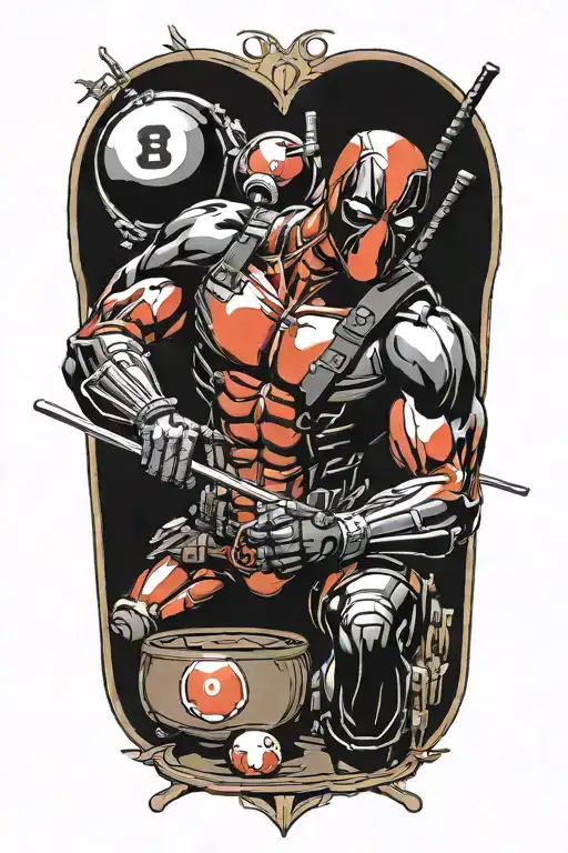 Deadpool Shooting Pool 8 Ball