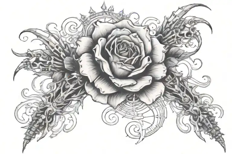 Ritesh Rose Skeleton Smoking