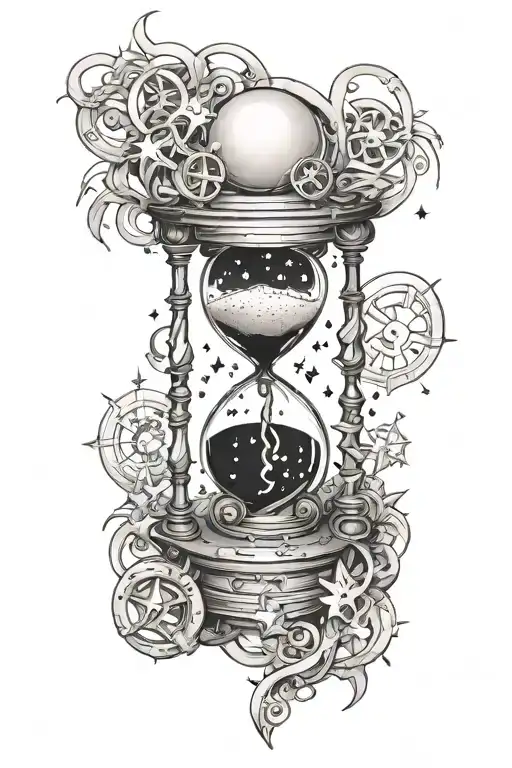 Hourglass Filled With Stars