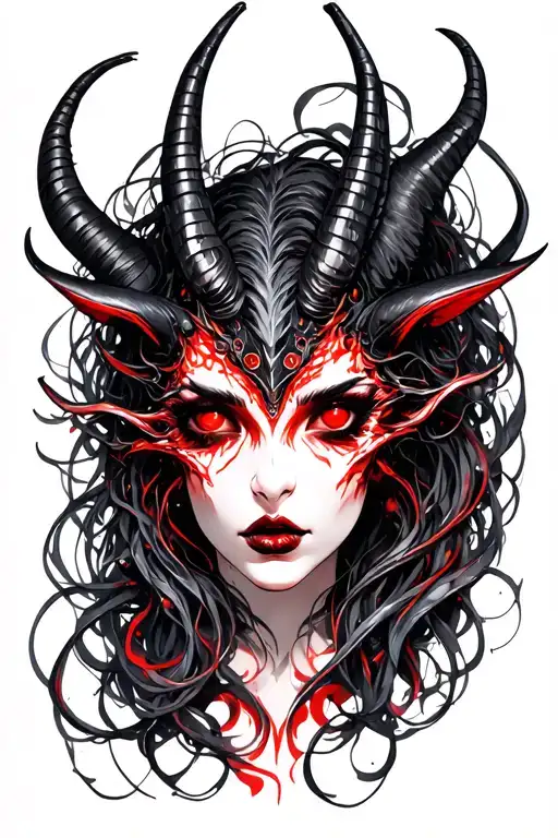 Demon With Red Eyes