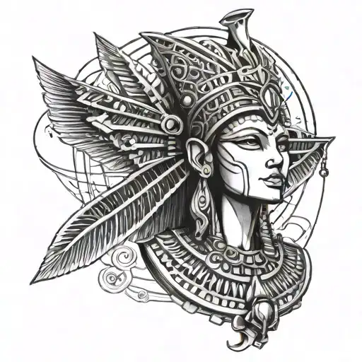 I Want Something Witchy Egyptian Theme Spine Tattoo With Like Greek Writing Down The Spine