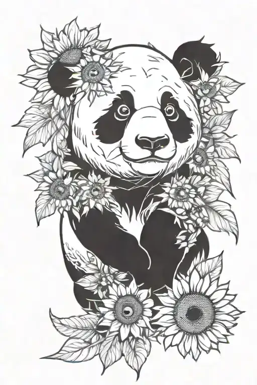 Panda Sunflower