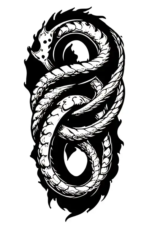 Ouroboros Tattoo Design Inspired