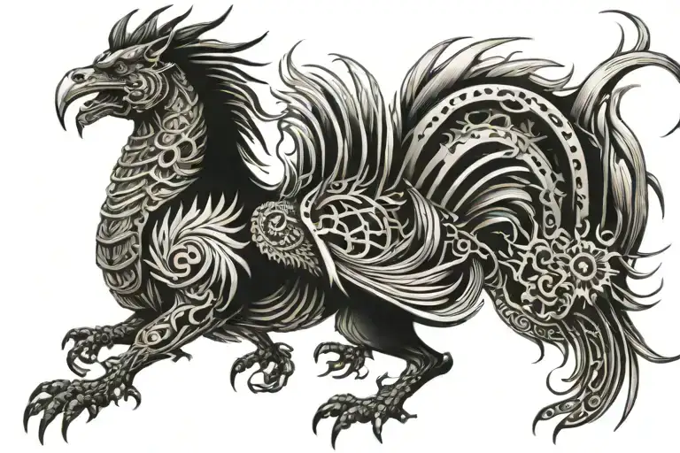 Dragon Horse Rooster