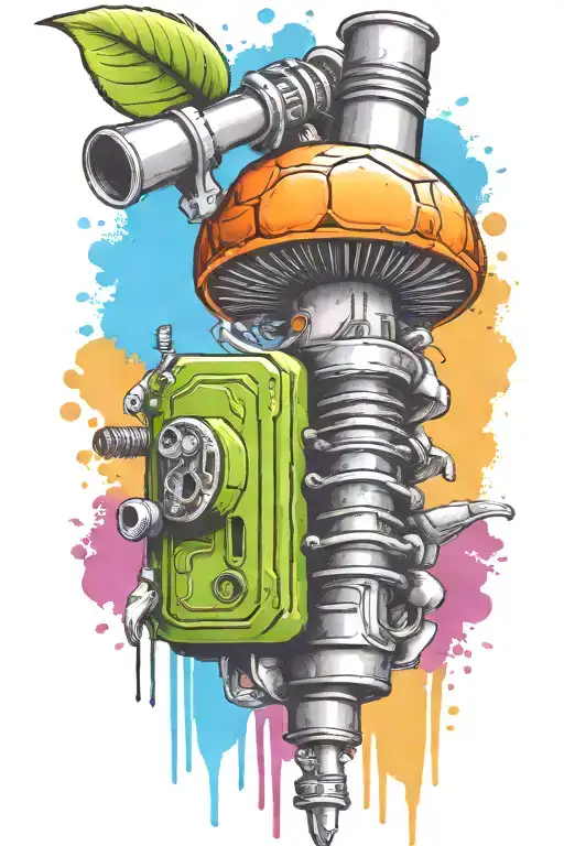 Grenade And Mushroom Combined Together