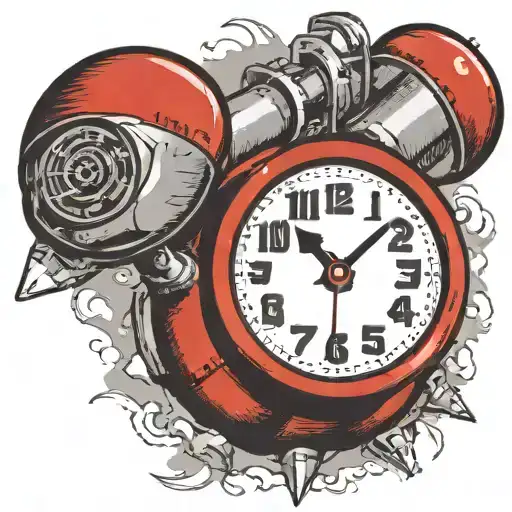 Dynamite Explosive With Detonator Bomb