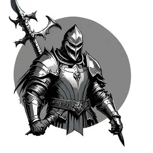 Scary Knight In Armor