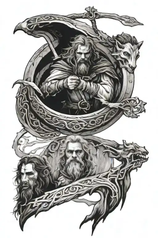 Give Me A Small Lord Of The Ring Tattoo That Include The Fellowship