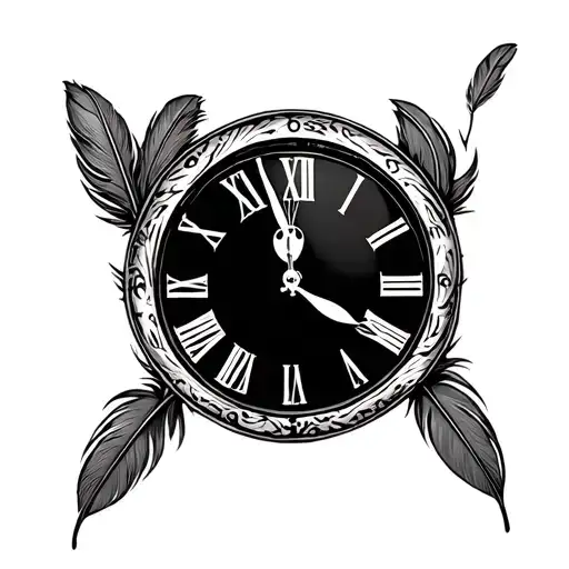 Rabbit Clock Monkey Feather Feather Feather Feather Feather