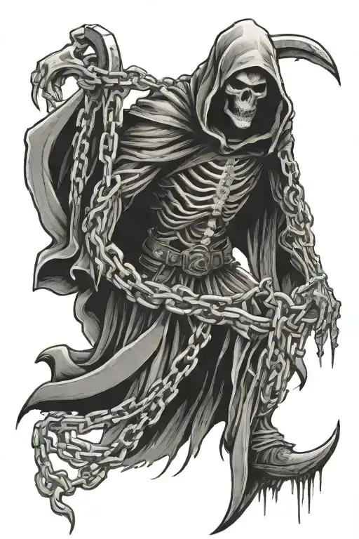 Grim Reaper And Chains Forming