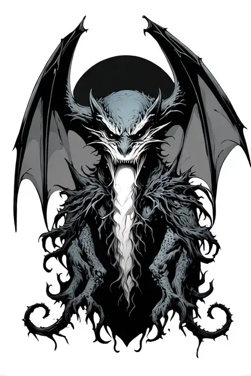 Goth Forrest Evil Sanke Bat