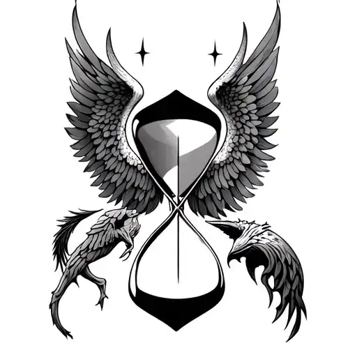 Hourglass And Sagittarius