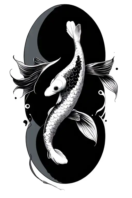 Koi Ying Yang Circle